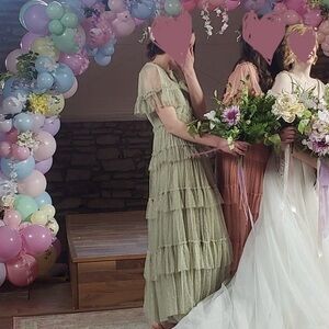 Whimsical Dress in green